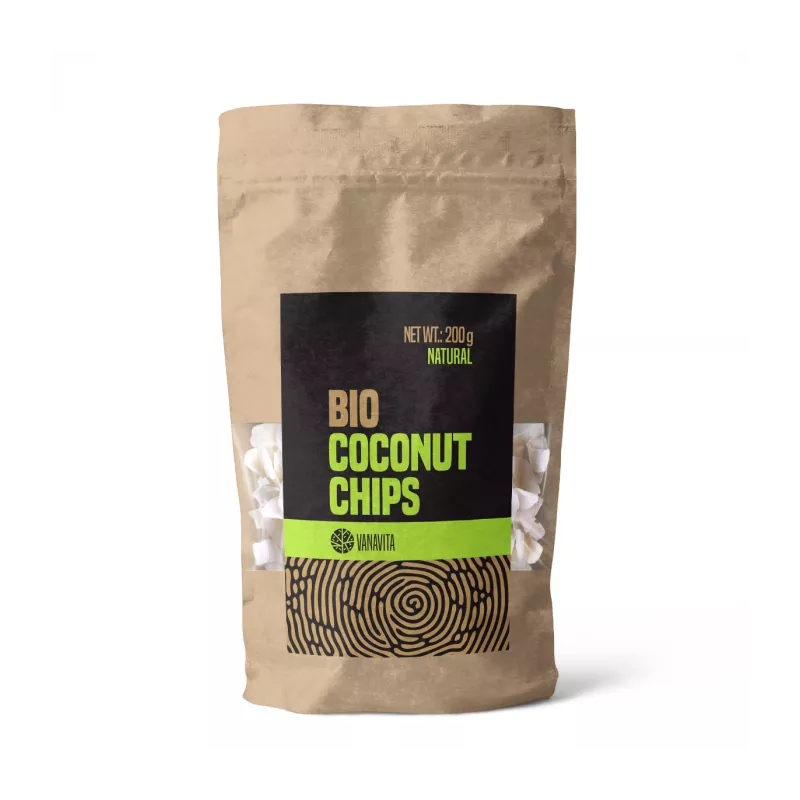 BIO Naturalne Chipsy Kokosowe - VanaVita