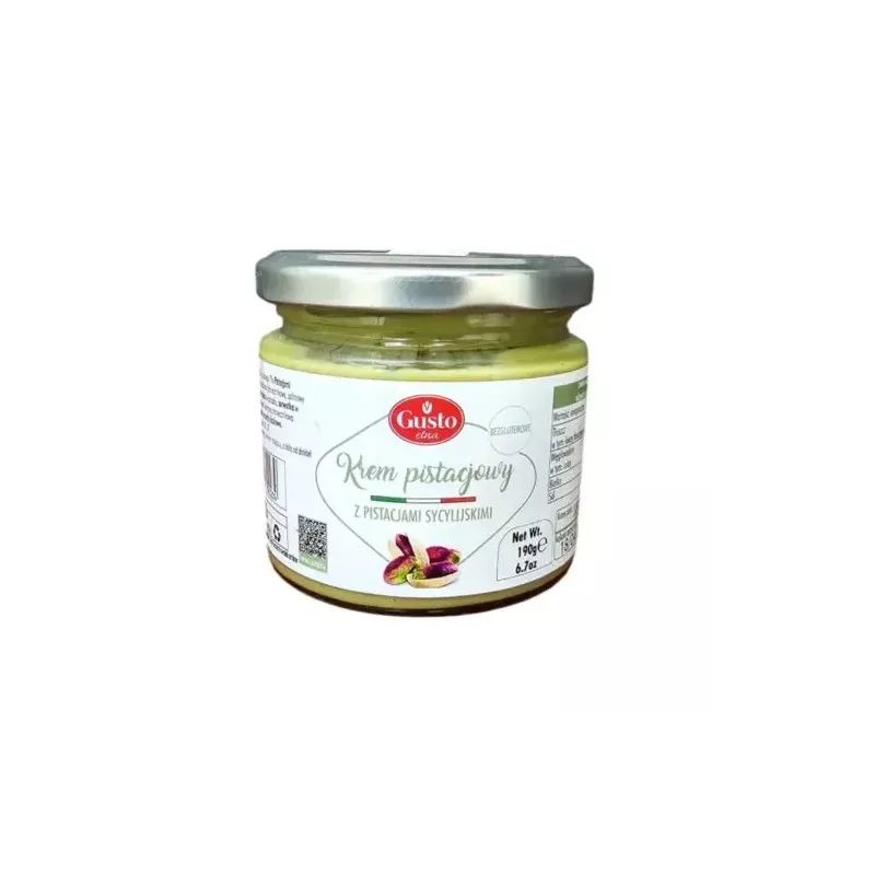 ["Gusto Etna Krem pistacjowy sycylijski 35% 190 g"]