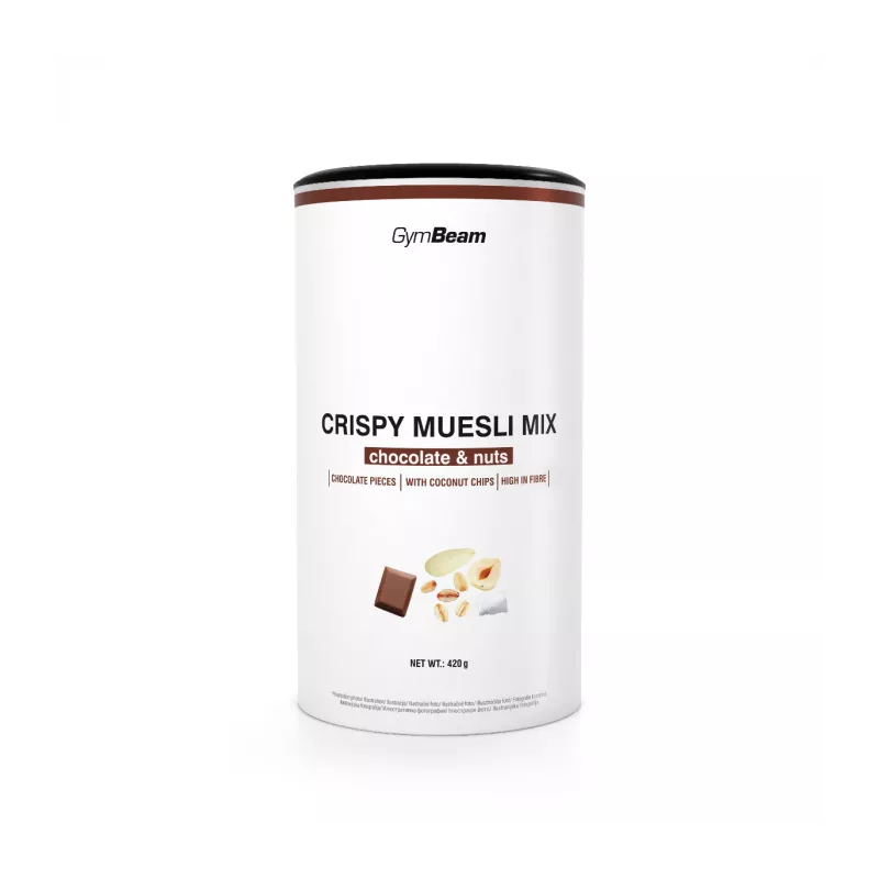 Chrupiąca Mieszanka Musli - GymBeam czekolada orzechy