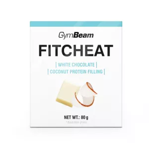 Czekolada Białkowa Fitcheat - GymBeam biała czekolada truskawka