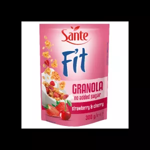 Fit Granola - Sante truskawka wiśnia
