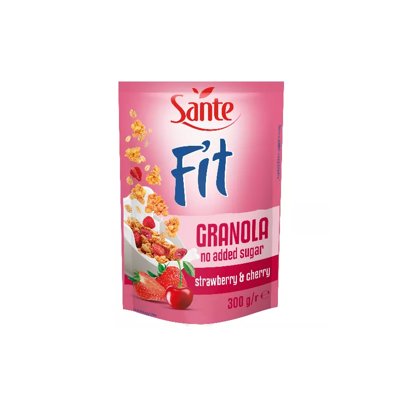 Fit Granola - Sante truskawka wiśnia