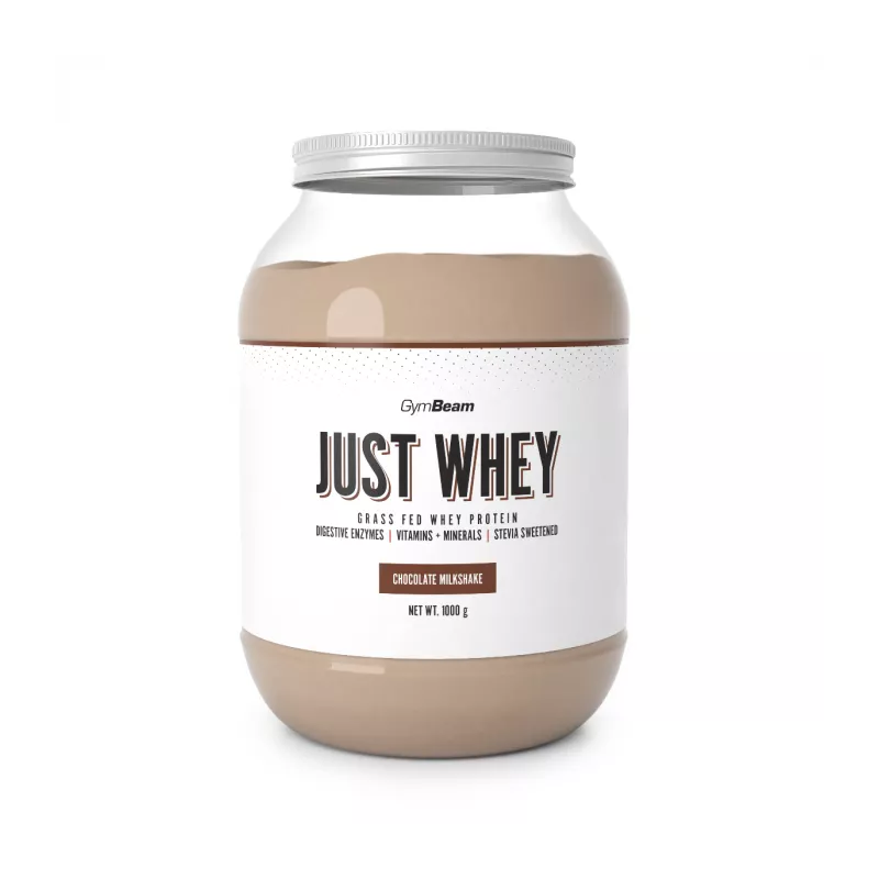 Just Whey Grass-Fed Protein - GymBeam czekoladowy koktajl mleczny