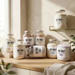 Just Whey Grass-Fed Protein - GymBeam kokos biała czekolada