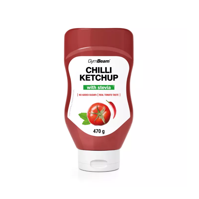 Ketchup słodzony stewią - GymBeam chilli