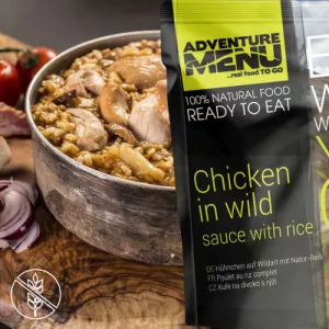 Kurczak w dzikim sosie z ryżem - Adventure Menu