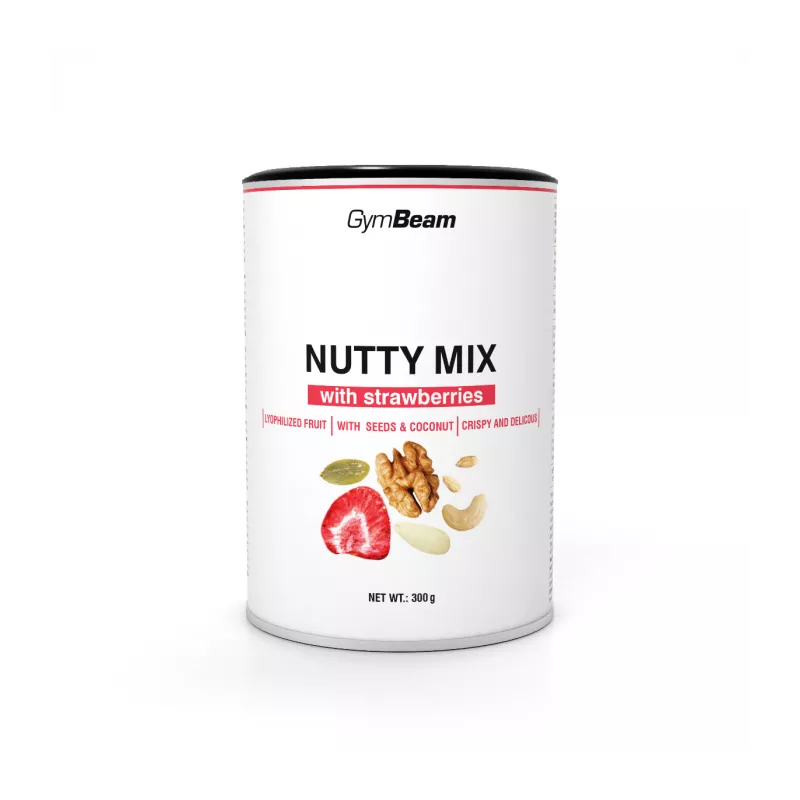 Mieszanka orzechowa z truskawkami Nutty Mix - GymBeam