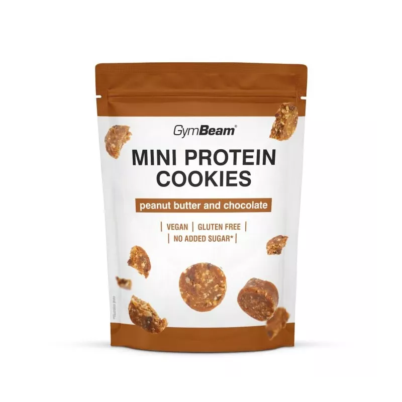Mini ciastka proteinowe - GymBeam czekolada z masłem orzechowym