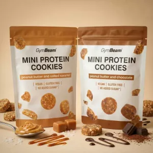 Mini ciastka proteinowe - GymBeam masło orzechowe karmel solony