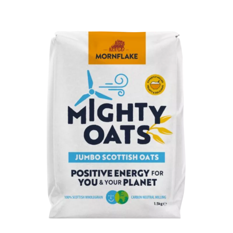 Pełnoziarniste płatki owsiane Scottish Jumbo Oats 1,5 kg - Mornflake