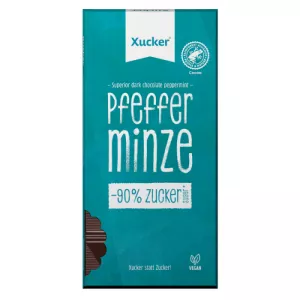 Wegańska gorzka czekolada z miętą – Xucker
