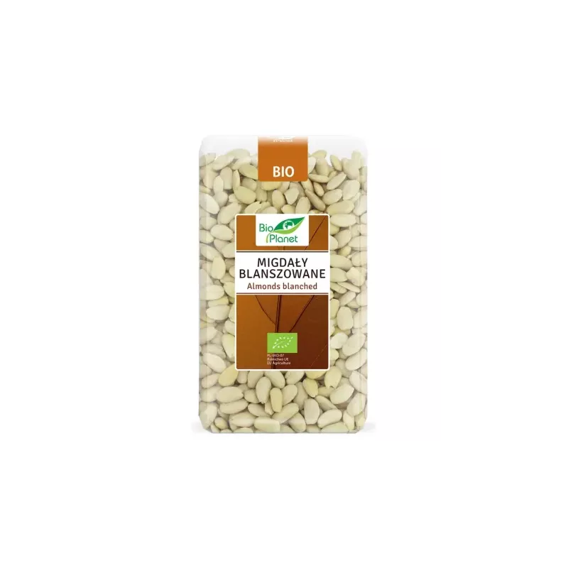 Migdały Blanszowane Bio 1 kg Obrane - Bio Planet