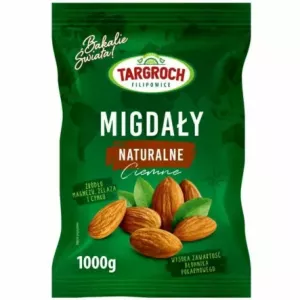 Migdały Naturalne Ciemne 1 kg - Targroch