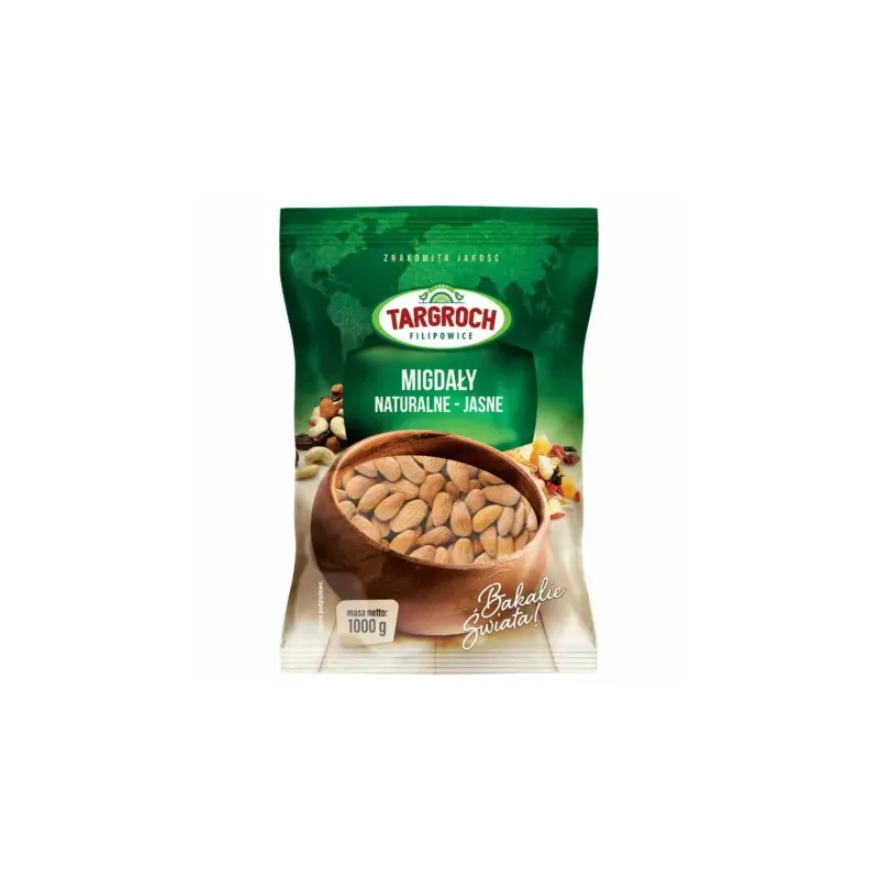 Migdały Naturalne Jasne 1 kg - Targroch