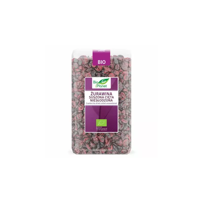 Żurawina Suszona Cięta Niesłodzona Bio 1 kg - Bio Planet