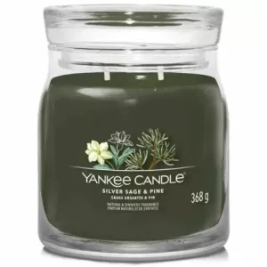 Świeca Średnia SILVER SAGE and PINE - Wosk Sojowy 368 g - YANKEE CANDLE