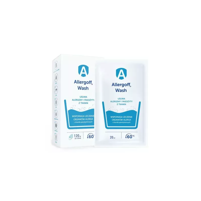 Allergoff Wash - Dodatek do Prania 120 ml (6x 20 ml) - ICB Pharma