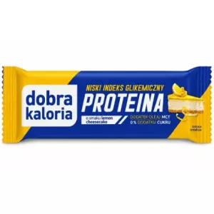 Baton PROTEINA Lemon Cheesecake Niskie IG 45 g - Dobra Kaloria