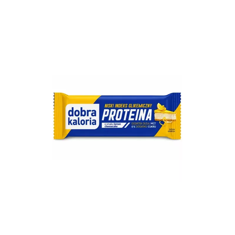 Baton PROTEINA Lemon Cheesecake Niskie IG 45 g - Dobra Kaloria