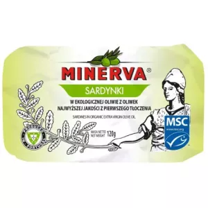 Sardynki MSC w Bio Oliwie z Oliwek 120 g (85 g) - Minerva