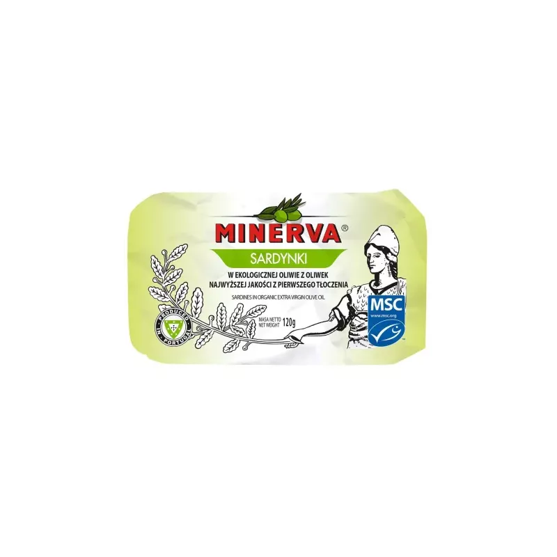 Sardynki MSC w Bio Oliwie z Oliwek 120 g (85 g) - Minerva