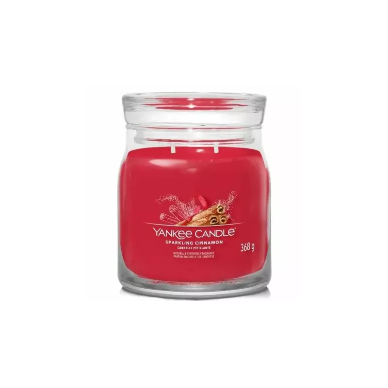 Świeca Średnia SPARKLING CINNAMON - Wosk Sojowy 368 g - Yankee Candle