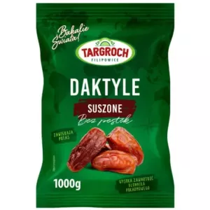 Daktyle Suszone Bez Pestek 1 kg Flowpack - Targroch