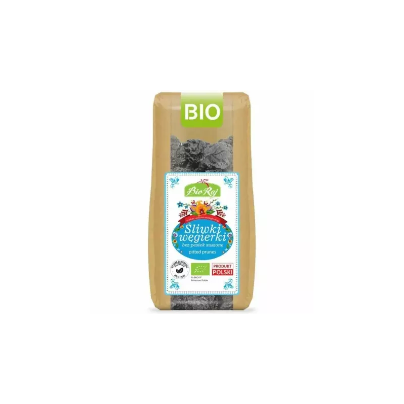 Śliwki Węgierki Bez Pestek Suszone Bio 200 g - Bio Raj