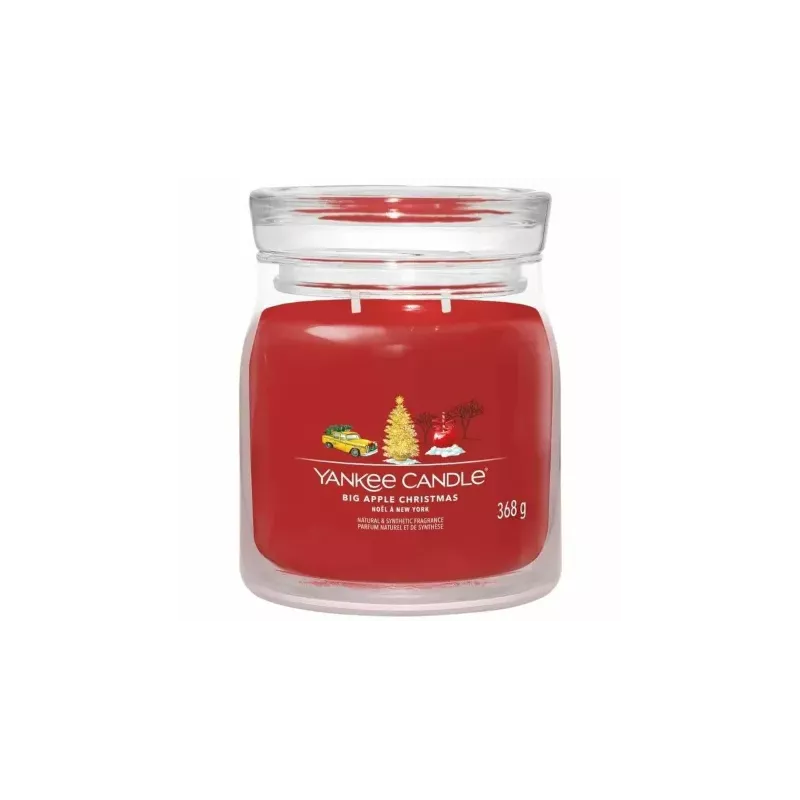 Świeca Średnia BIG APPLE CHRISTMAS - Wosk Sojowy 368 g - Yankee Candle