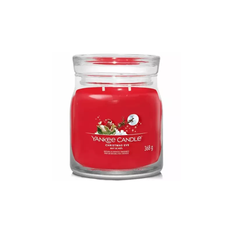 Świeca Średnia CHRISTMAS EVE - Wosk Sojowy 368 g - Yankee Candle