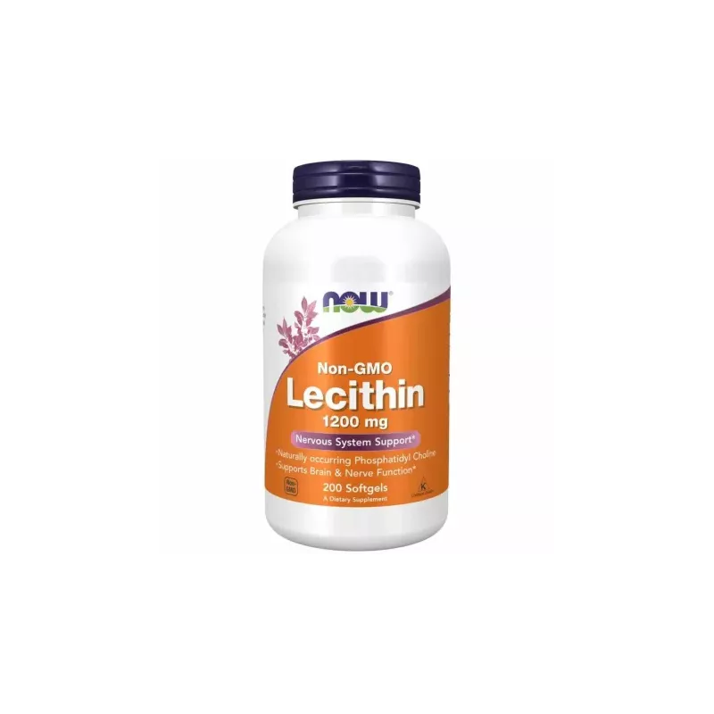 Lecytyna 1200 mg 200 Kapsułek - Now