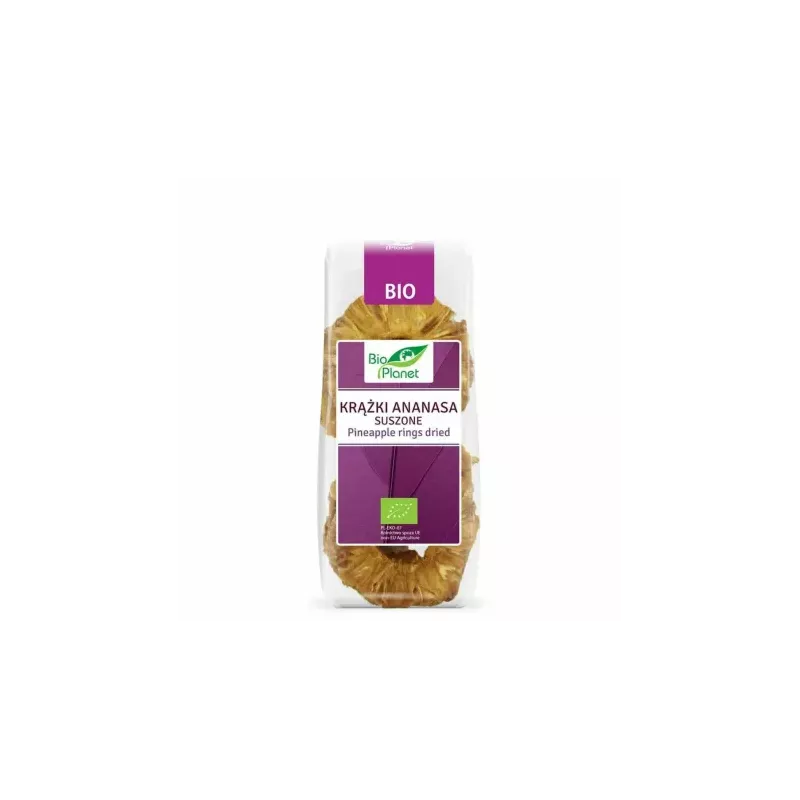 Krążki Ananasa Suszone Bio 100 g - Bio Planet