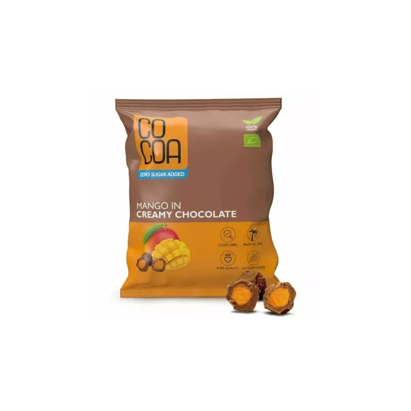 Mango w Czekoladzie Creamy Bez Dodatku Cukru Bio 70 g - Cocoa