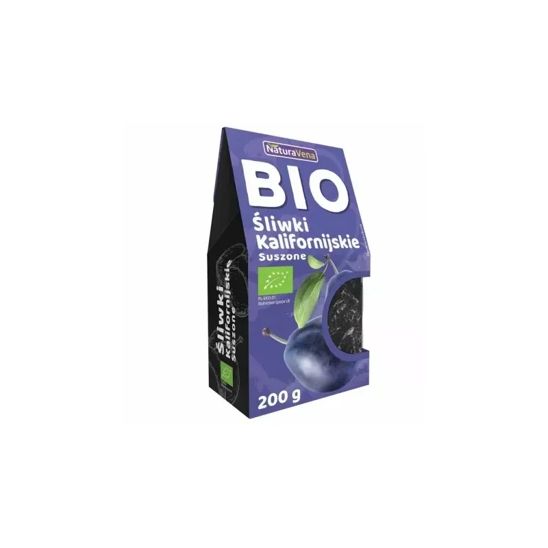 Śliwki Kalifornijskie Suszone Bez Pestek Bio 200 g - Naturavena