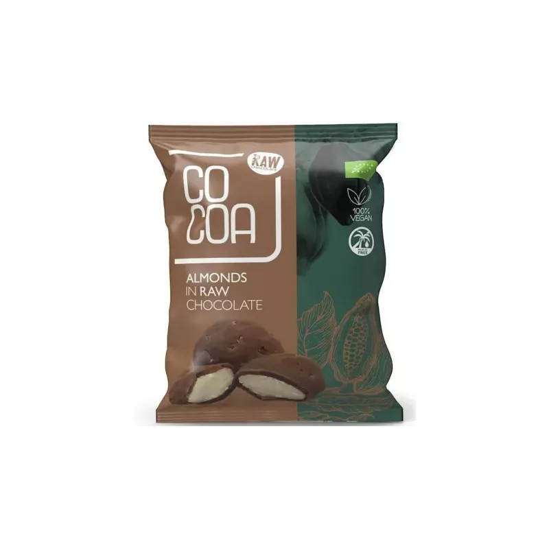 Migdały w Surowej Czekoladzie Bio 70 g - Cocoa