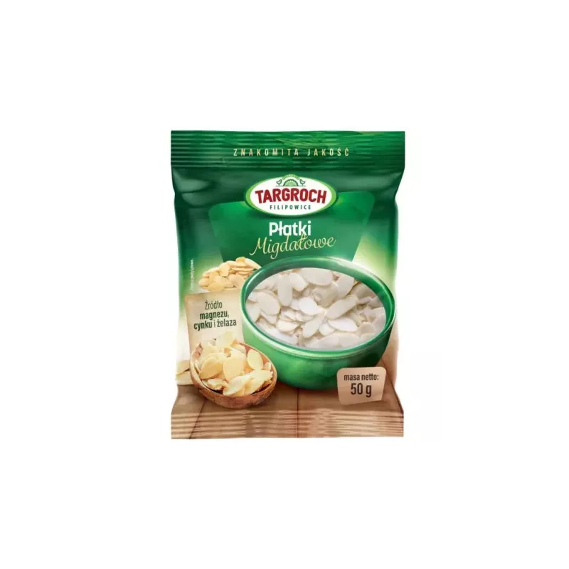 Migdały Płatki 50 g - Targroch