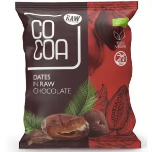 Daktyle w Surowej Czekoladzie Bio 70 g - Cocoa