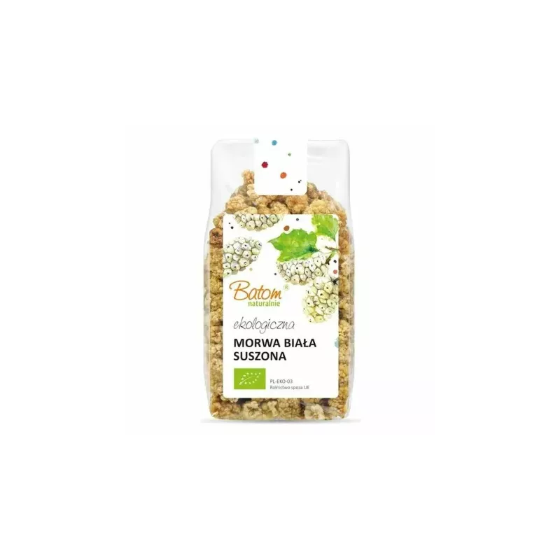 Morwa Biała Suszona BIO 125 g - Batom