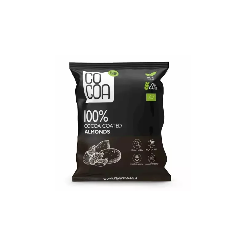 Migdały w Kakao Bez Dodatku Cukru Bio 70 g - Cocoa