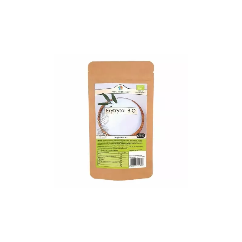 Erytrytol BIO 500 g - Pięć Przemian