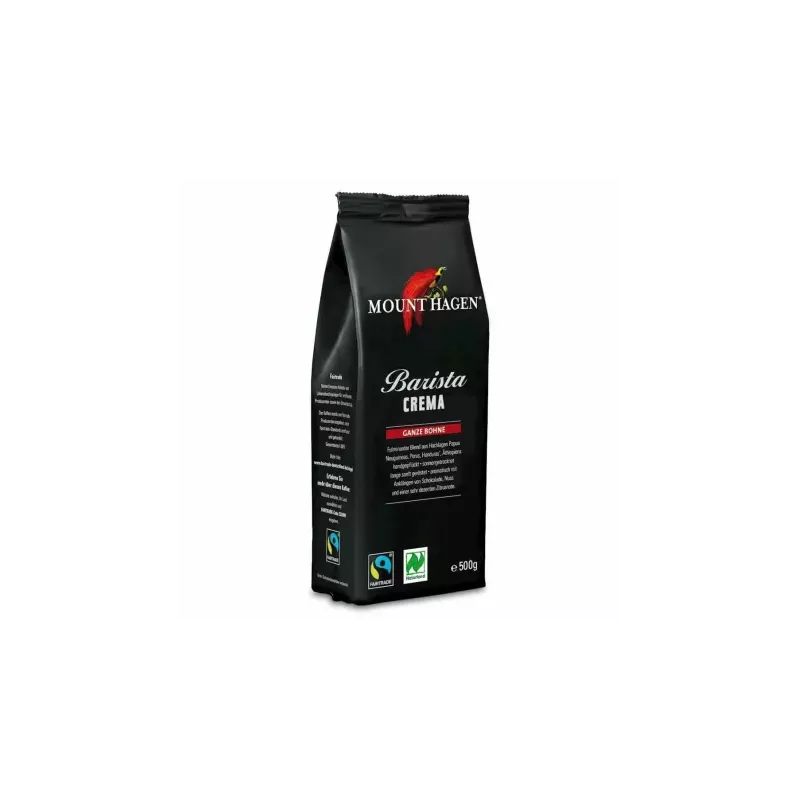 Kawa Ziarnista Arabica 100 % Barista Crema Bio Fair Trade 500 g - Mount Hagen