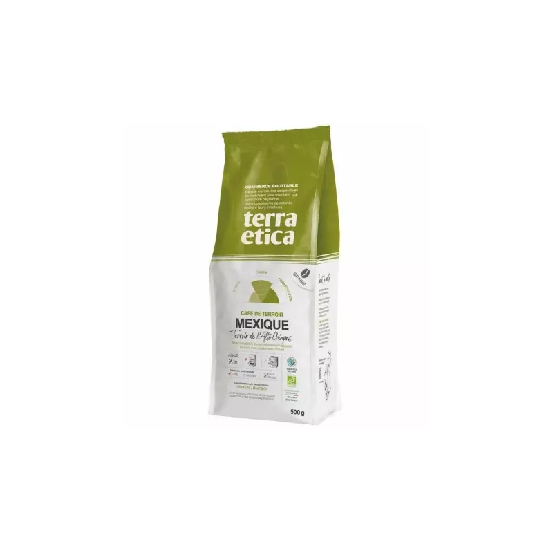 Kawa Ziarnista Arabica Meksyk Bio 500 g - Terra Etica
