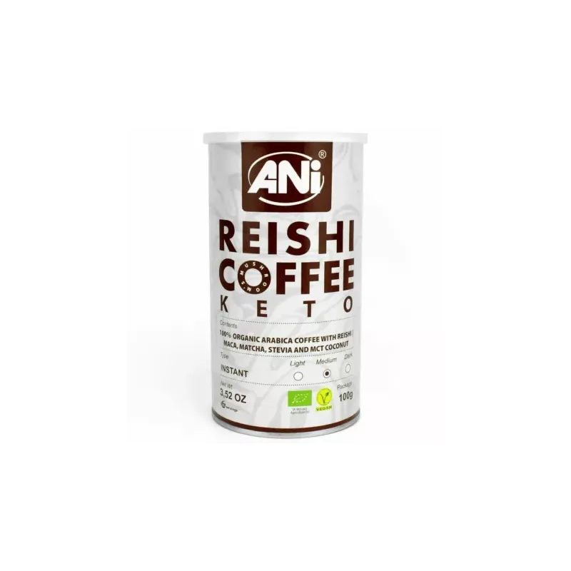 Kawa Rozpuszczalna "Reishi Keto" Bio 100 g - Ani