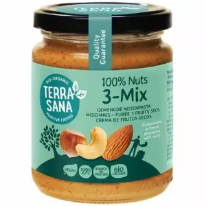 Krem Orzechowy Mix 3 Orzechy Bio 250 g - Terrasana
