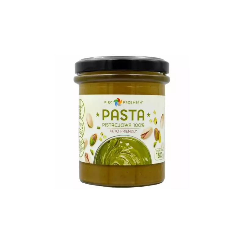 Pasta Pistacjowa 100% 180 g - Pięć Przemian