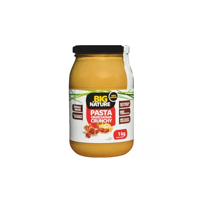 Pasta Orzechowa Crunchy 1 kg - Big Nature