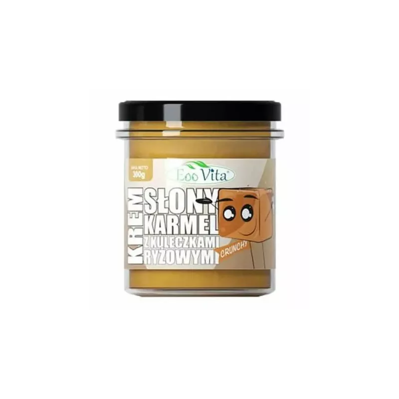 Krem Słony Karmel z Kuleczkami Ryżowymi Crunchy 300 g - EOOVITA
