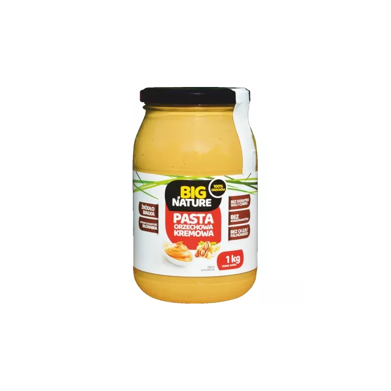 Pasta Orzechowa Kremowa 1 kg - Big Nature