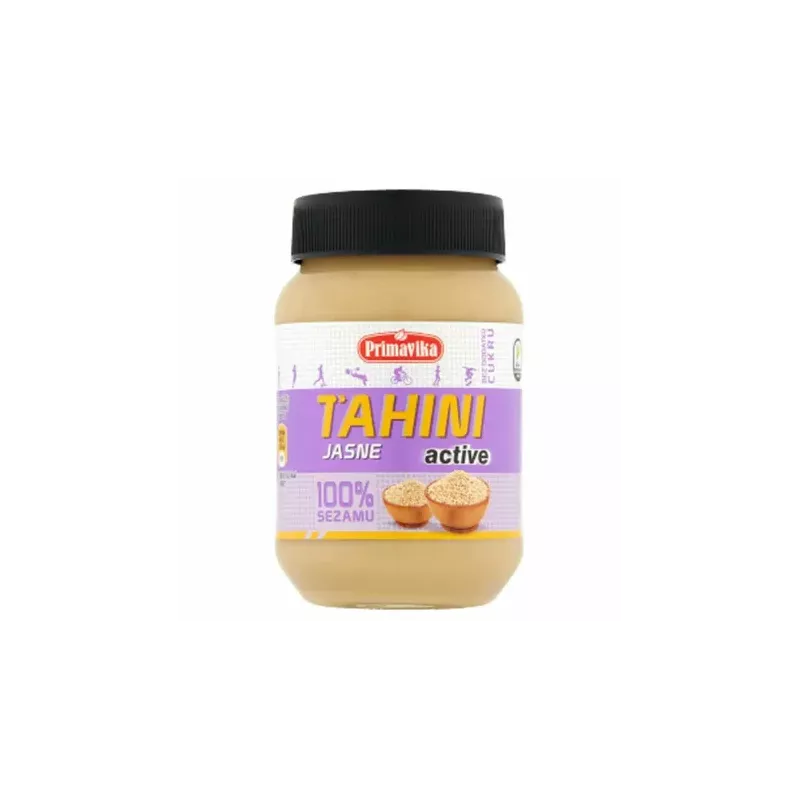 Tahini Jasne Active (Pasta Sezamowa) 460 g - Primavika