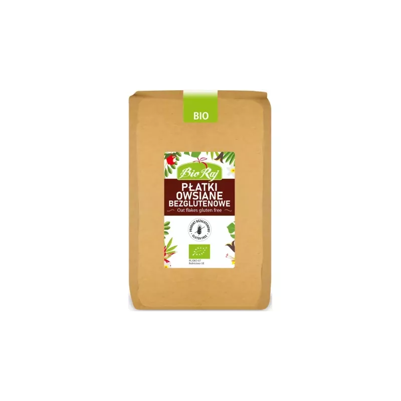 Płatki Owsiane Bezglutenowe Bio 1 Kg - Bio Raj